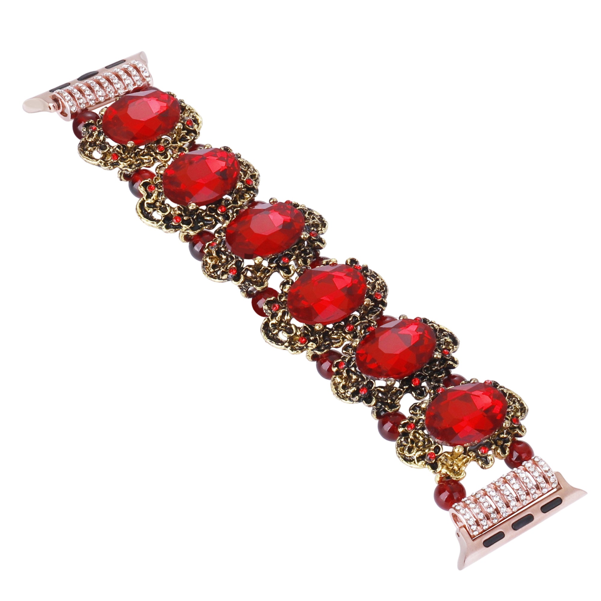 For Apple Watch Series 9 8 7 41mm 6 5 4 SE (2022) SE (2023) SE 40mm 3 2 1 38mm Beads Rhinestone Watch Strap Replacement Watchband For Apple Watch Series 9 8 7 41mm 6 5 4 SE (2022) SE (2023) SE 40mm 3 2 1 38mm Beads Rhinestone Watch Strap Replacement Watchband